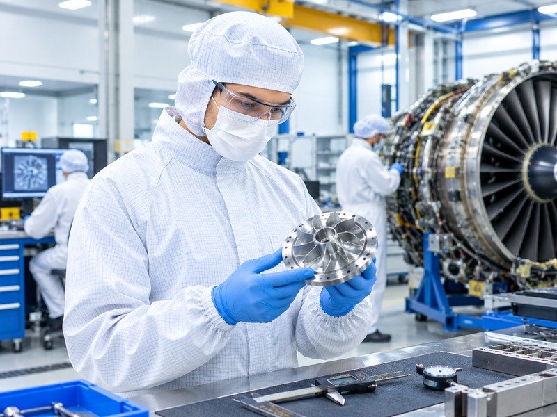 workwear for precision engineering aerospace environments